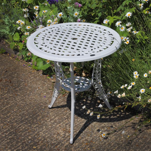 White_Ivy_Bistro_Table_Cast_Aluminium_Garden_Furniture_1