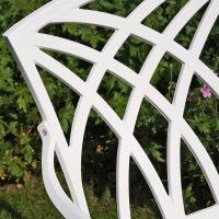 Vista previa: White_April_Self_Assembly_Metal_Garden_Chair_Cast_Aluminium_3