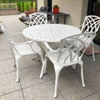 Vista previa: Mesa LISA - Blanco (4 sillas)