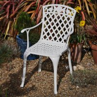 White_Rose_Self_Assembly_Metal_Garden_Chair_Cast_Aluminium_1