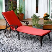 Vista previa: Terracotta garden sunlounger cushion 1