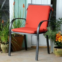 Vista previa: Terracotta garden chair high back cushion 1